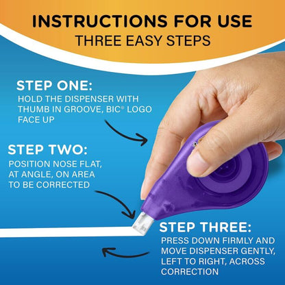 BIC Wite-Out Brand EZ Correct Correction Tape, 19.8 Feet