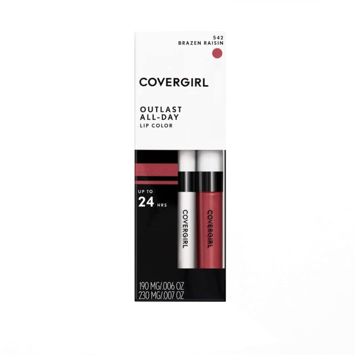 COVERGIRL, Outlast All-Day Moisturizing Lip Color, Brazen Raisin