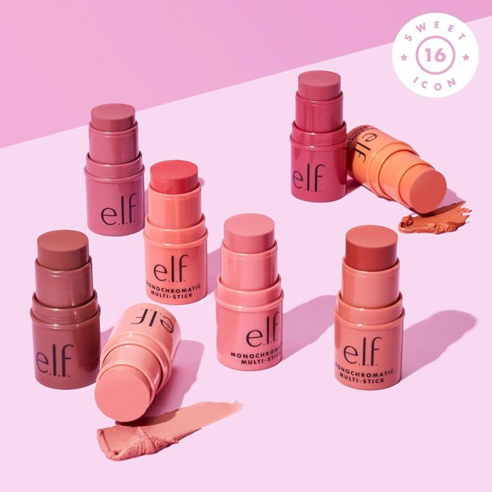 e.l.f. Monochromatic Multi Stick, Luxuriously Creamy, Blendable Color
