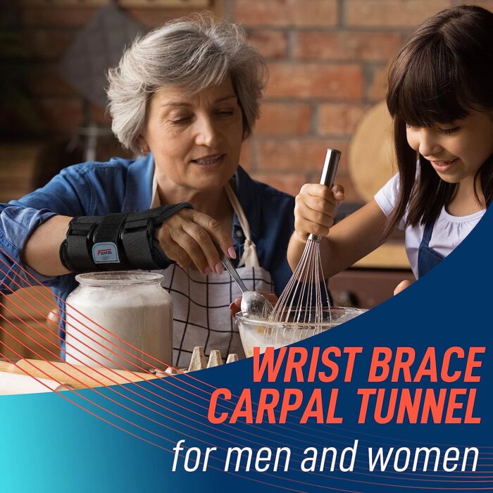 FEATOL Wrist Brace for Carpal Tunnel, Adjustable Night Wrist Support Brace